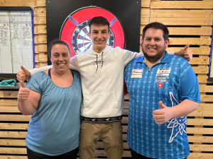 Christmas Open 2022 - Vainquers (de gauche à droite) : Jeannette Stoop (dames), Patrick Ritschard (juniors) et Stefan Bellmont (hommes)